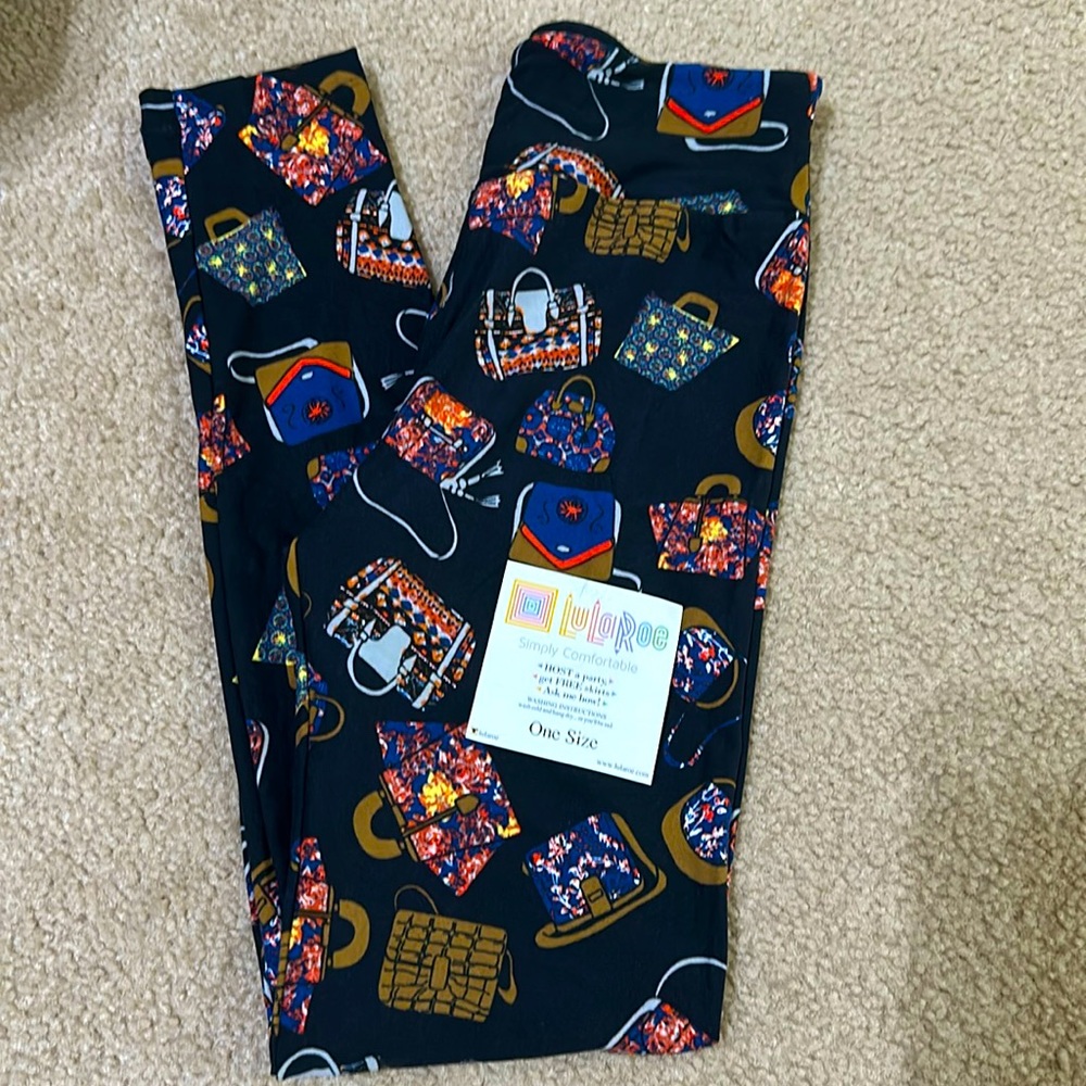 LuLaRoe Purse Leggings - One Size